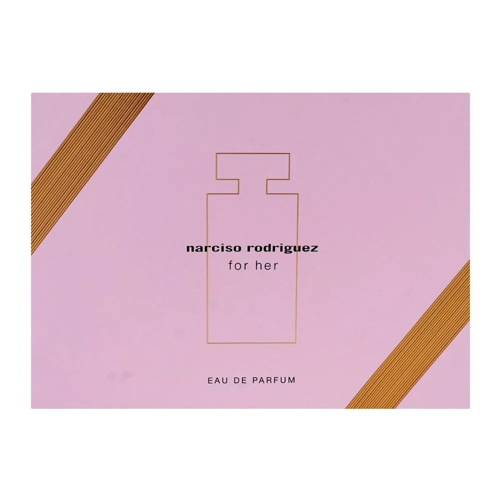 narciso rodriguez for her set eau de parfum 100ml + eau de parfum 10ml + body lotion, 50ml image2