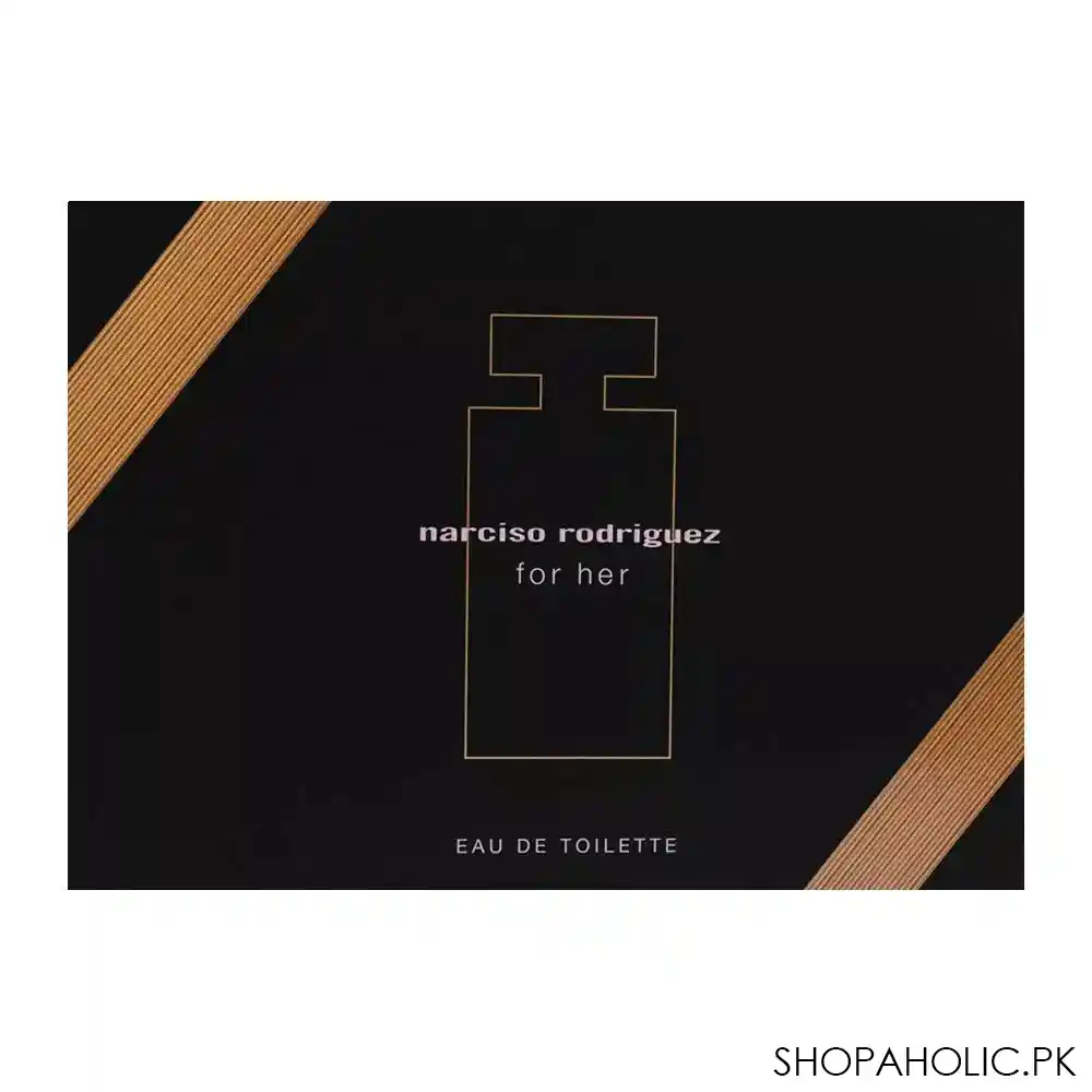 narciso rodriguez for her set eau de toilette 100ml + eau de toilette 10ml + body lotion, 50ml image2