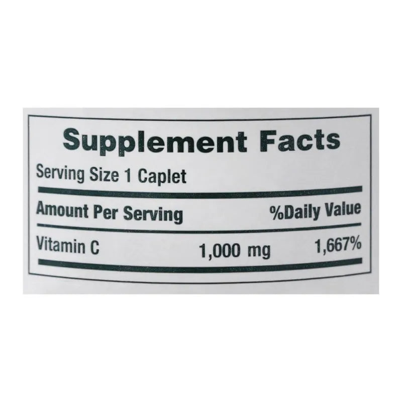 nature's bounty vitamin c 1000mg, 100 caplets, vitamin supplement image3