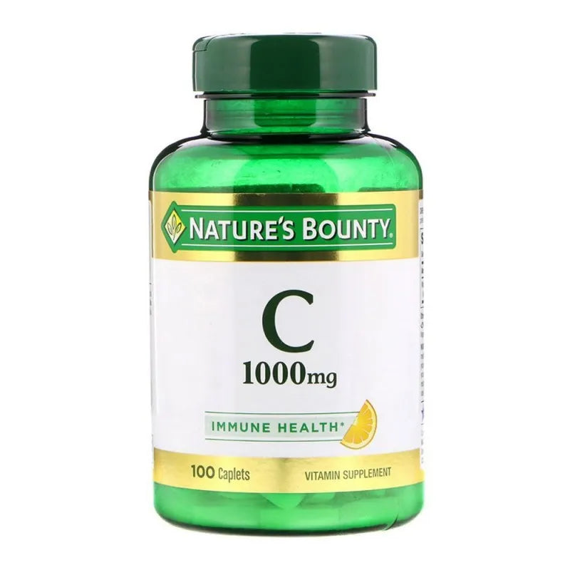 nature's bounty vitamin c 1000mg, 100 caplets, vitamin supplement main image