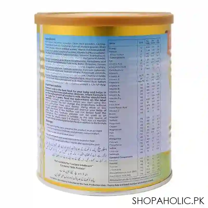 neolac no. 1, infant formula, 400g image2