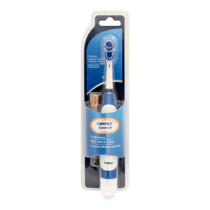 nero pro whitening spinbrush electric toothbrush, blue, sb 202 main image