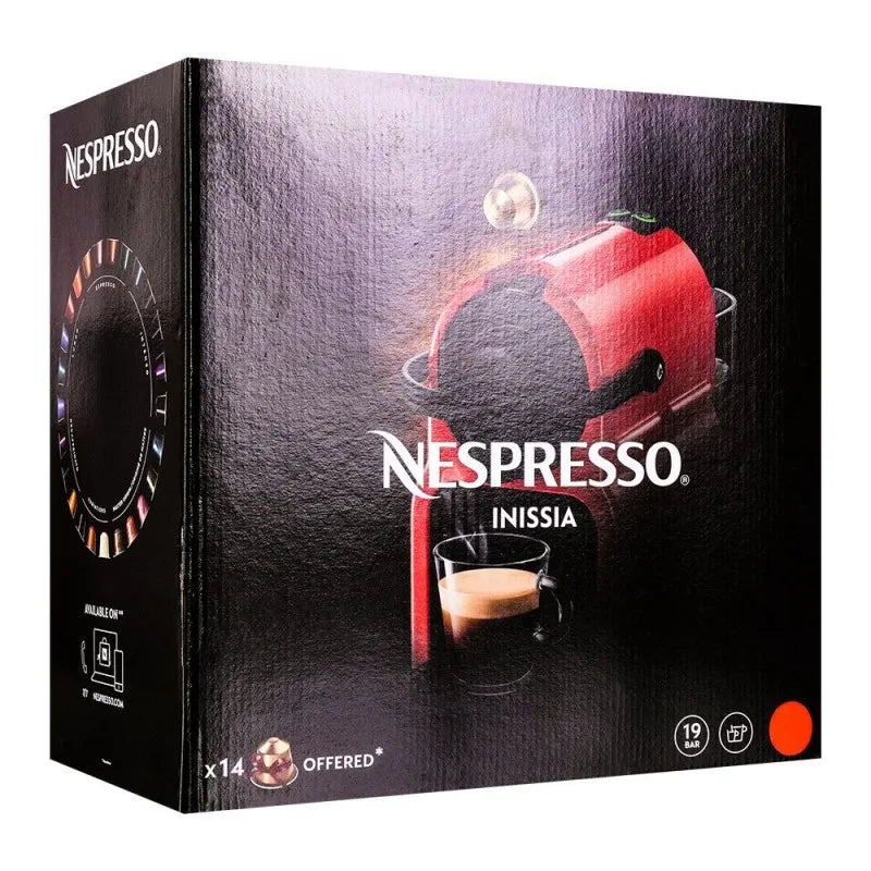 nespresso inissia coffee machine, nn c40 me re ne4 image2