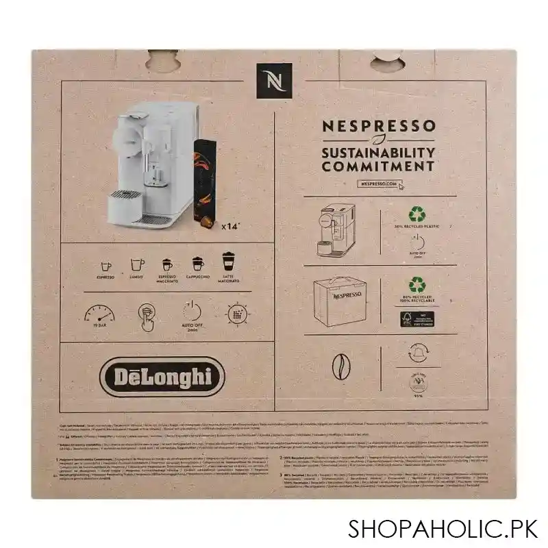 nespresso lattissima one machine, en510.w image4