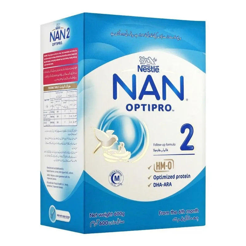 nestle nan optipro, stage 2, follow up formula, 600g box main image