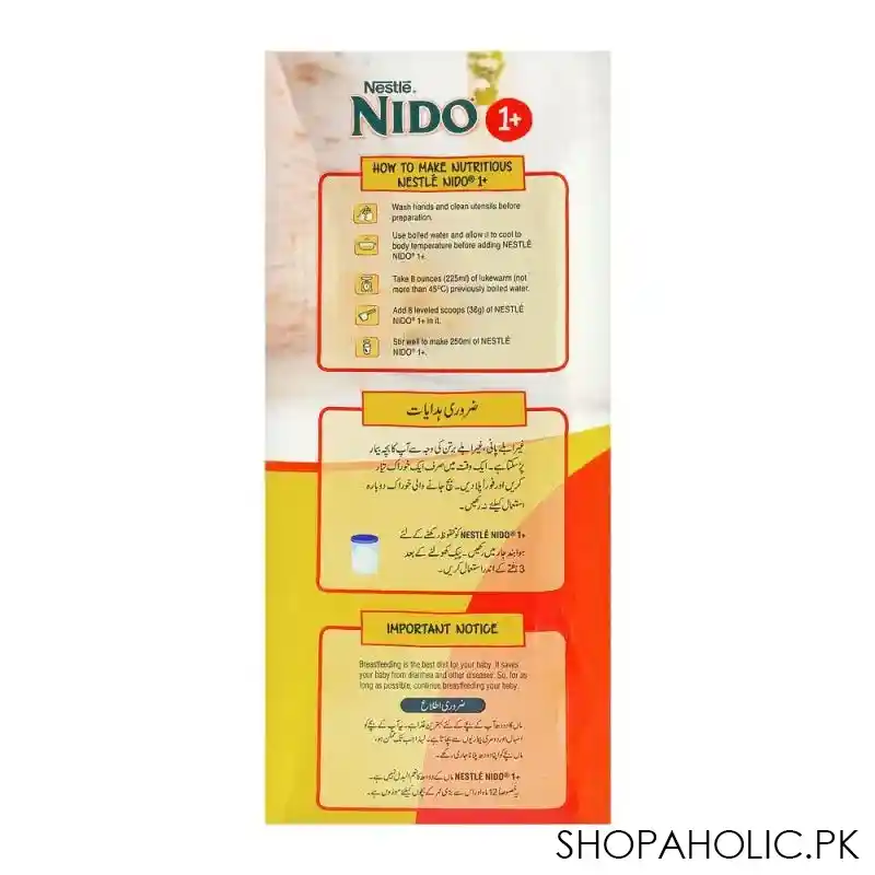 nestle nido 1+ growing up formula, 900g image4