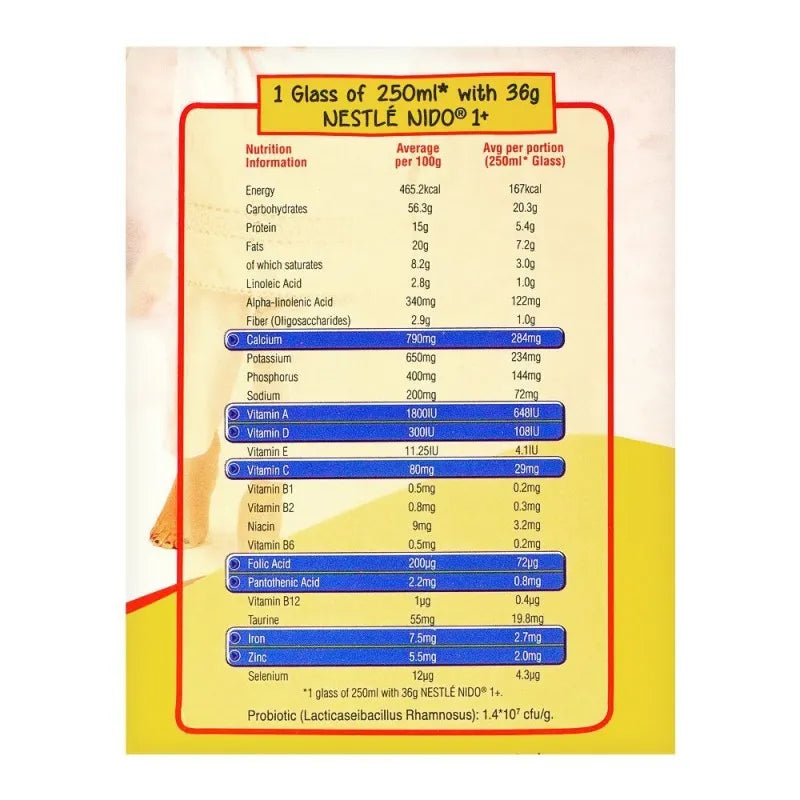 nestle nido 1+ growing up formula, 900g image5