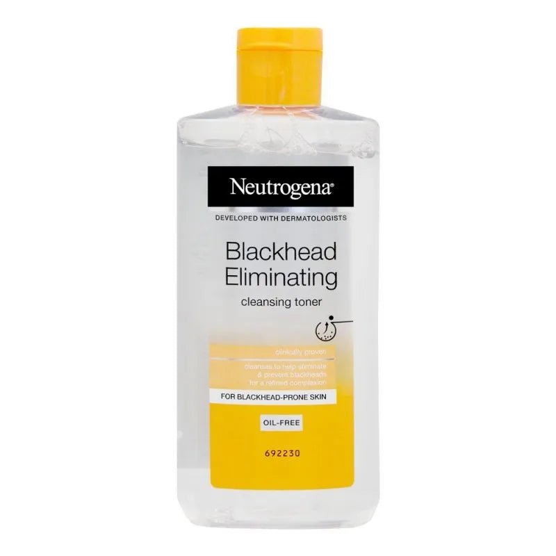 neutrogena blackhead eliminating oil free cleansing toner, 200ml main image