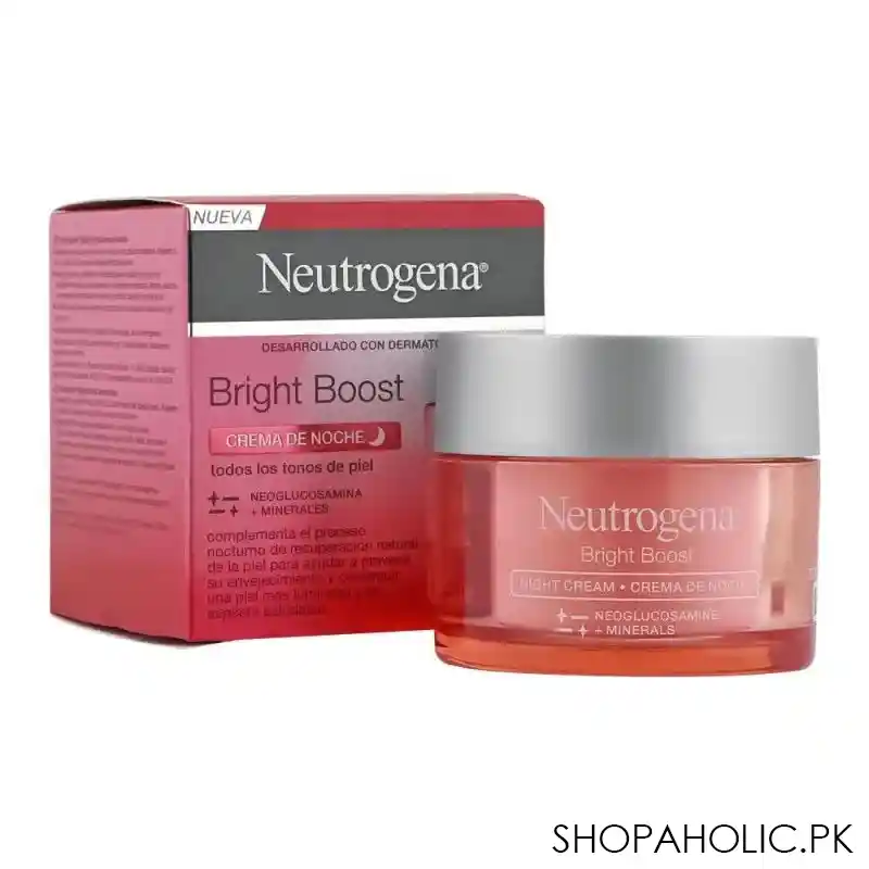 neutrogena bright boost night cream, 50ml main image