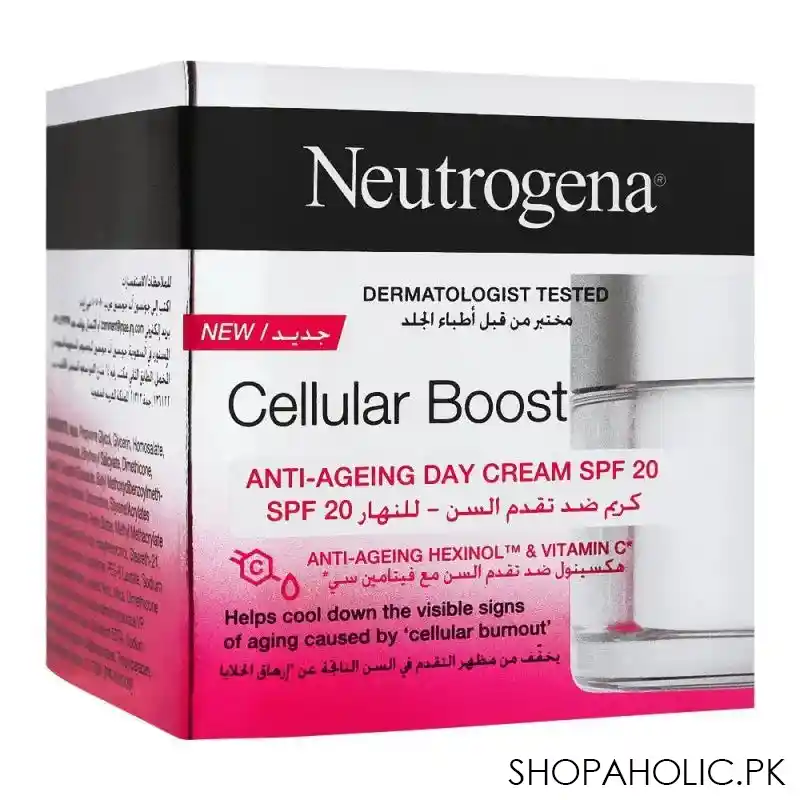 neutrogena cellular boost anti ageing day cream, spf 20, 50ml main image