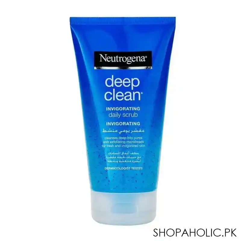 neutrogena deep clean invigorating daily scrub 150ml image2