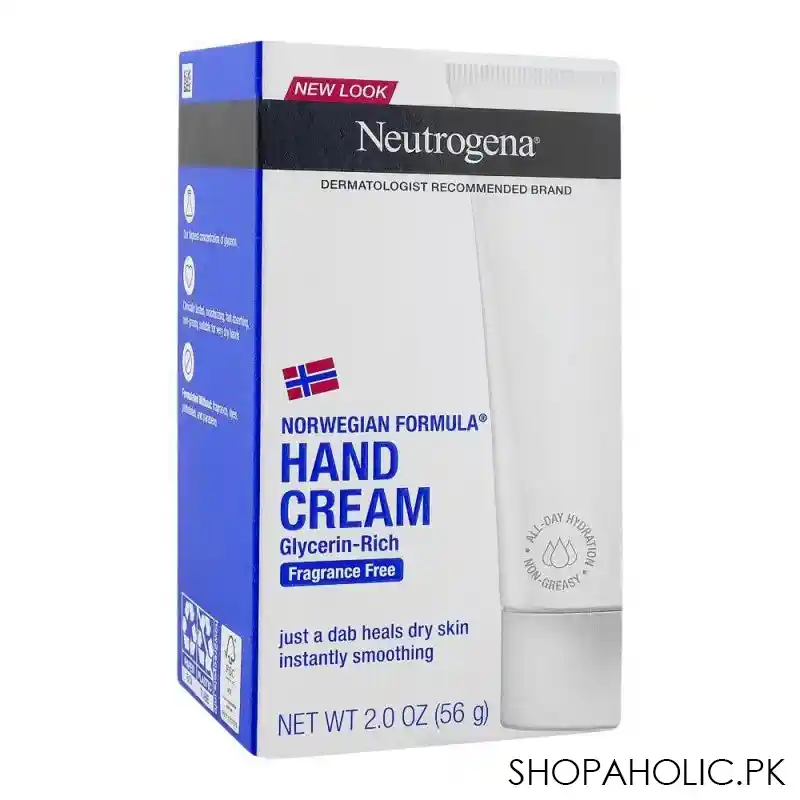 neutrogena fragrance free hand cream, 56g main image