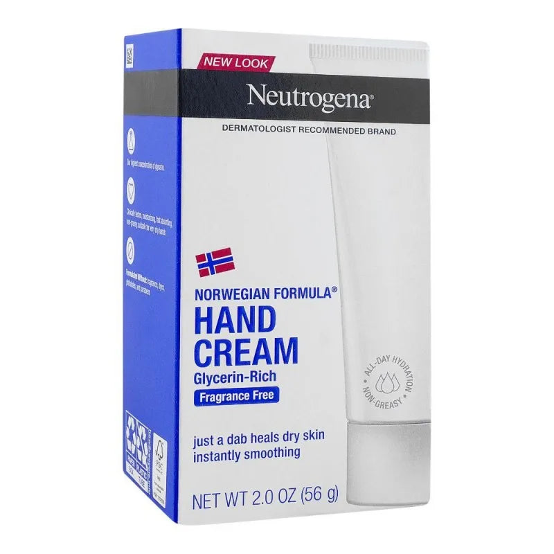 neutrogena fragrance free hand cream, 56g main image