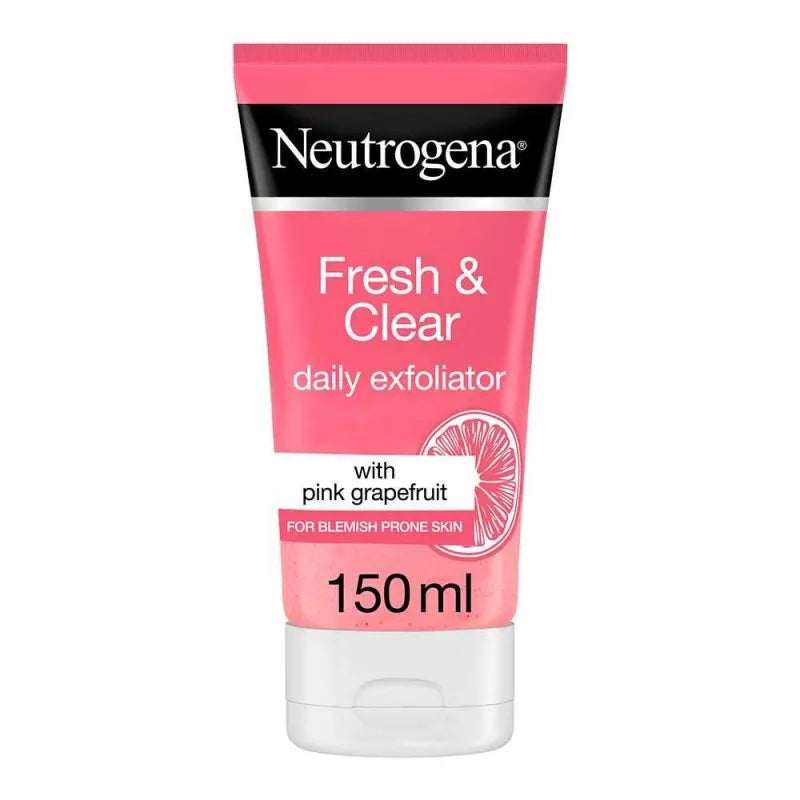 neutrogena fresh & clear with pink grapefruit daily scrub, for blemish prone skin, 150ml main image