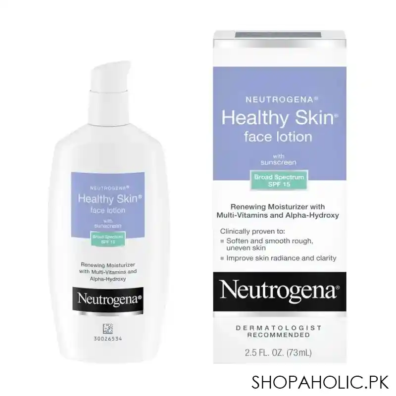 neutrogena healthy skin broad spectrum spf 15 face lotion, 73ml main image