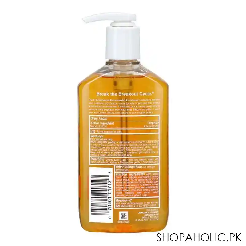 neutrogena oil free micro clear acne wash, 269ml image2