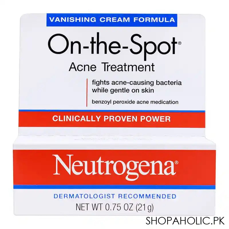 Neutrogena On-The-Spot Acne Treatment Vanishing Cream 21gm - Image 3