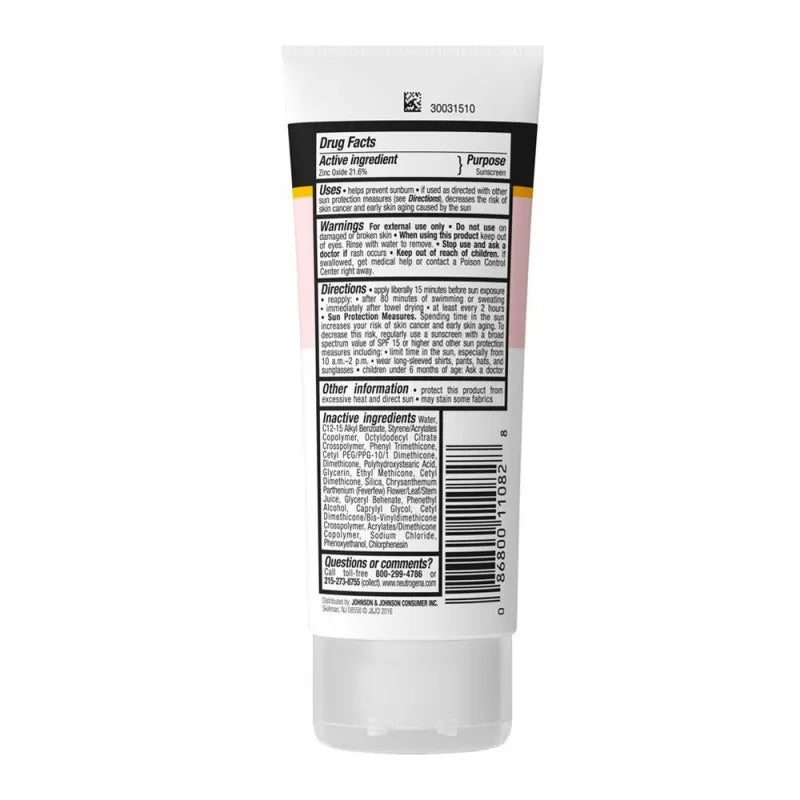 neutrogena pure & free baby sunscreen, spf 50, tear & fragrance free, 88ml image2