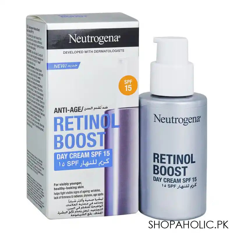 Neutrogena Retinol Boost Anti-Aging Day Cream With SPF 15, 50ml - Main Image