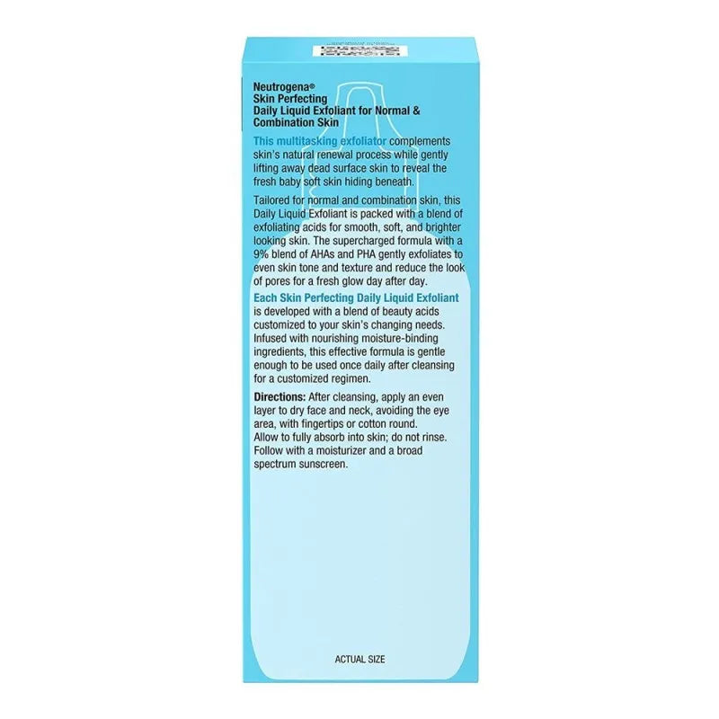 neutrogena skin perfecting smoothing & brightening daily liquid exfoliate, 118ml image2