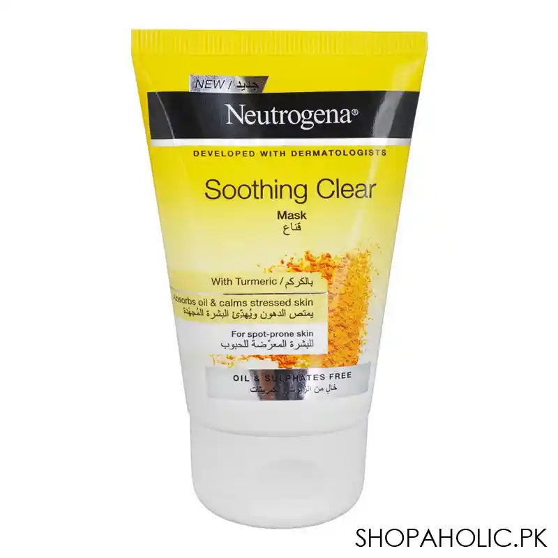 Neutrogena Soothing Clear Turmeric Mask, Oils & Sulphates Free, 50ml - Main Image