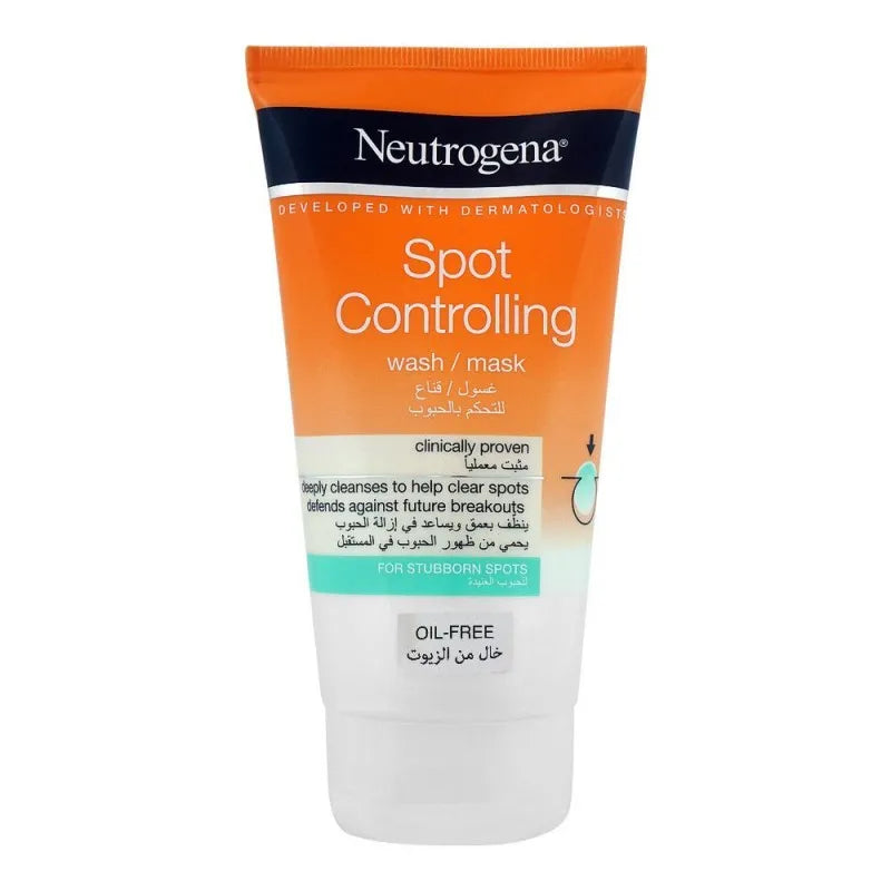 neutrogena spot controlling face wash/mask, oil free main image