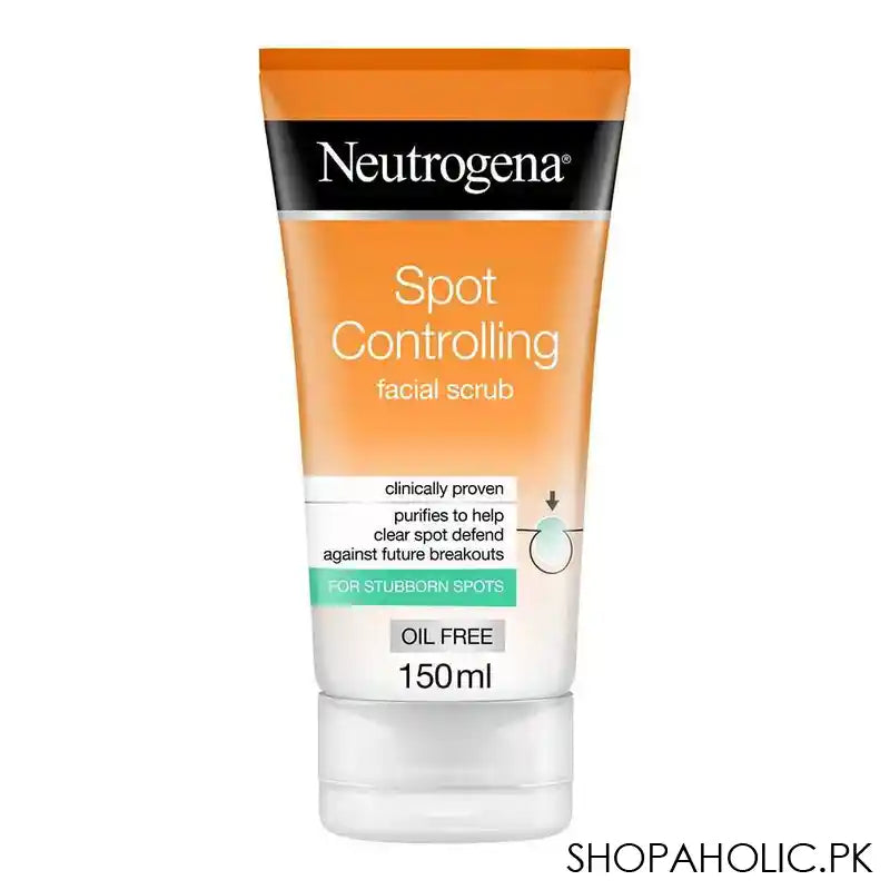 Neutrogena Spot Controlling Facial Scrub, For Stubborn Spots, 150ml - Main Image