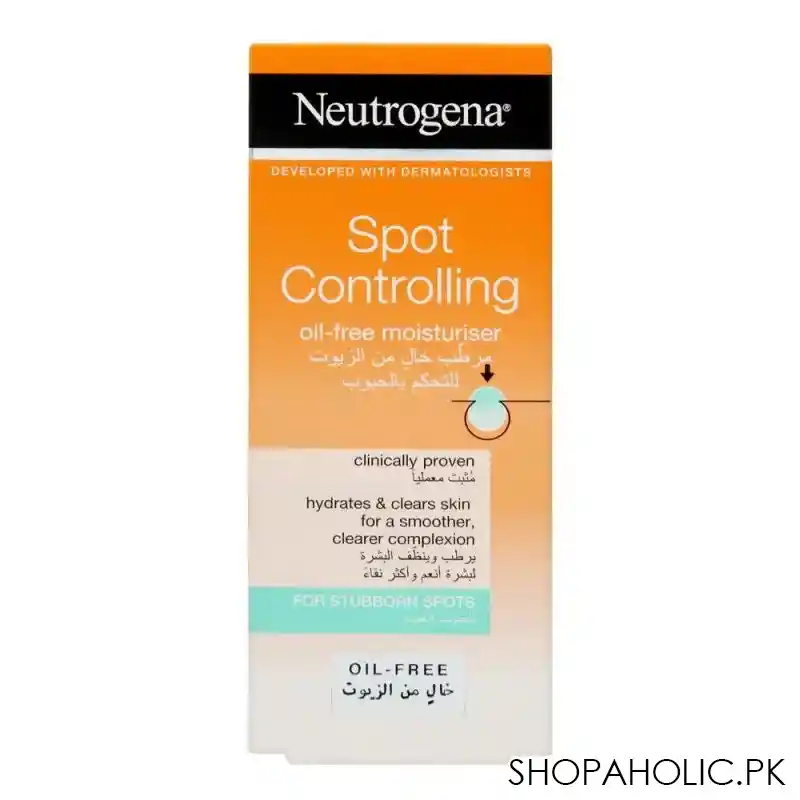 neutrogena spot controlling oli free moisturiser, 50ml image2