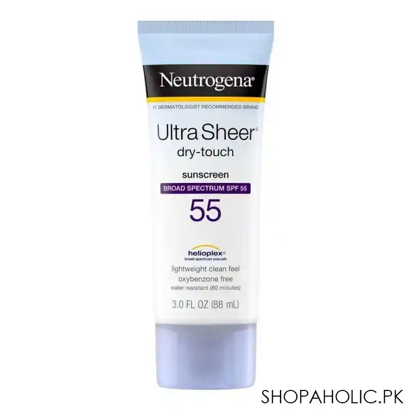 neutrogena ultra sheer dry touch sunscreen, spf 55, 88ml main image