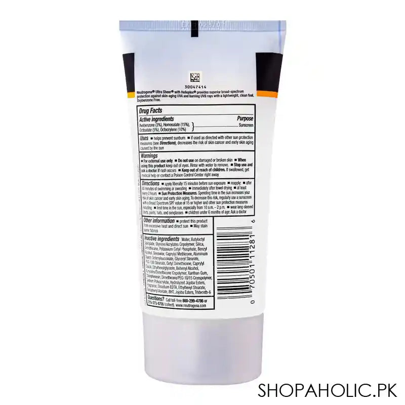 Neutrogena Ultra Sheer Dry Touch Sunscreen, SPF-70, 147ml - Image 3