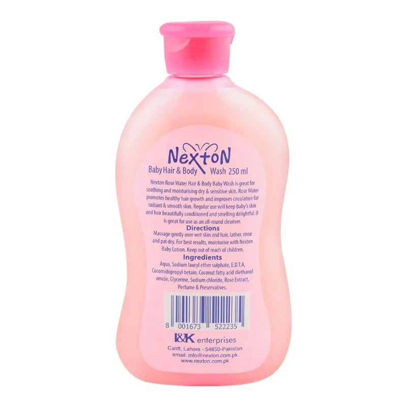 nexton 3 in 1 baby hair & body wash, shampoo & conditioner, 250ml image2