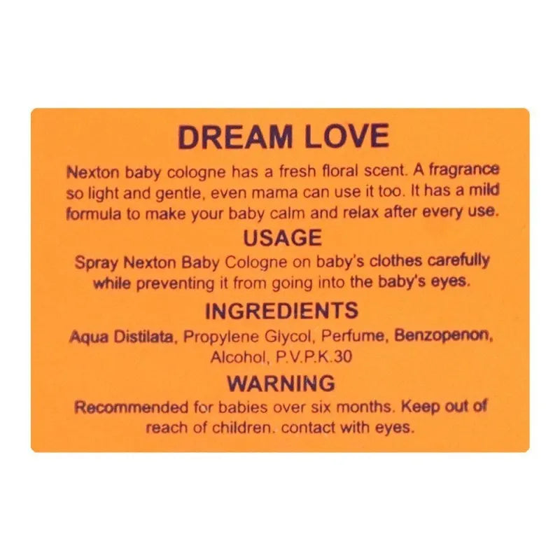 nexton baby dream love baby cologne, 80ml image3