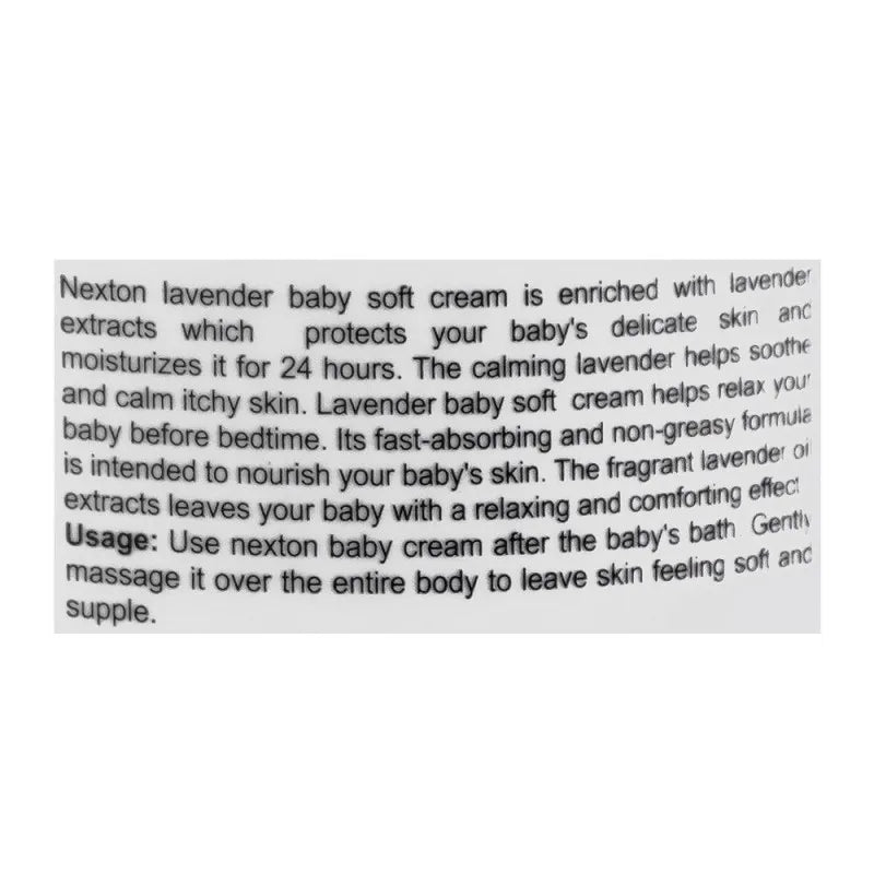 nexton baby lavender soft cream, 125ml image3