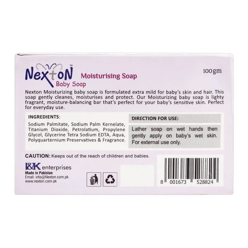 nexton moisturising baby soap, 100g image2