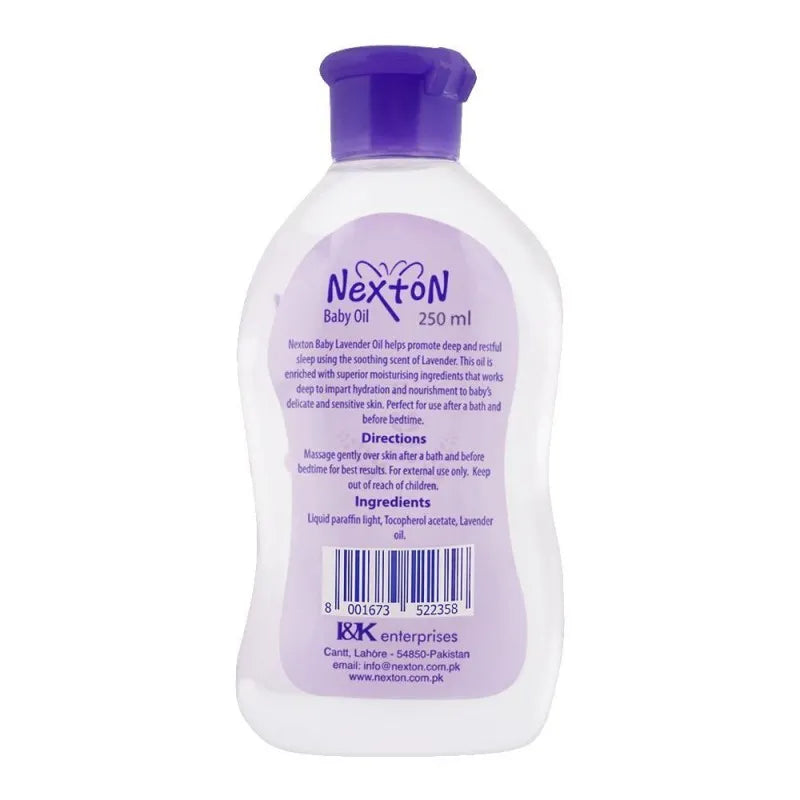 nexton sleep time lavender baby oil, 250ml image2