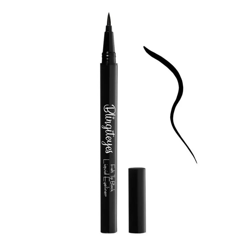 nh bling bling it eyes felt tip black liquid eyeliner, black main image