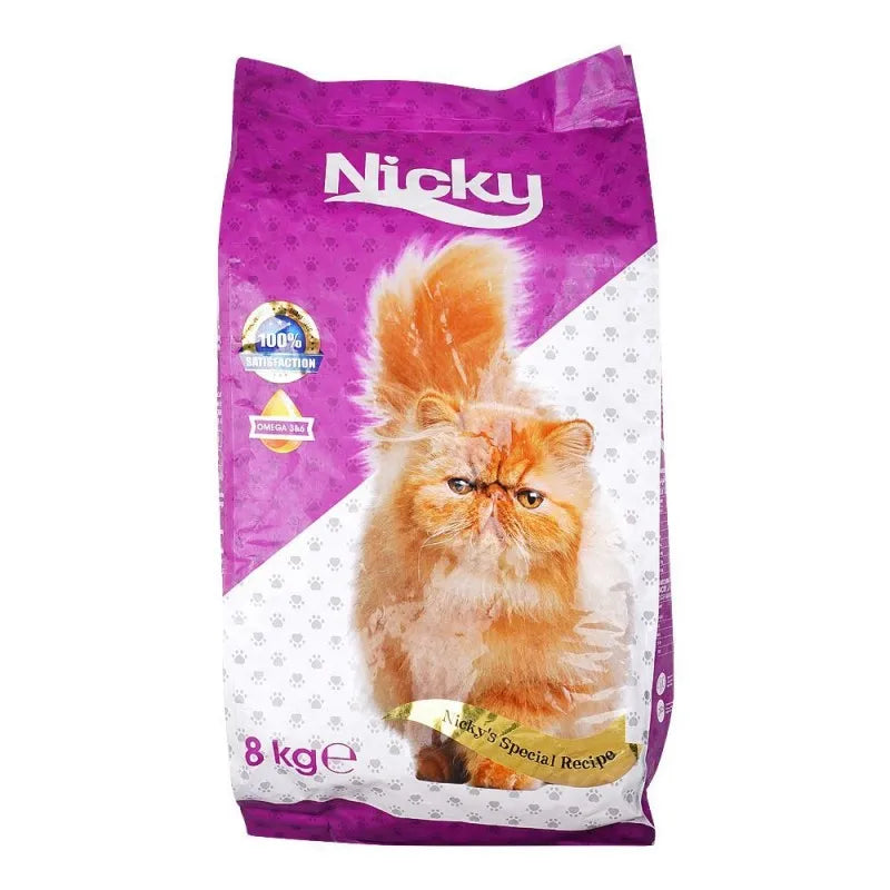 nicky chicken adult cat food, 8 kg main image