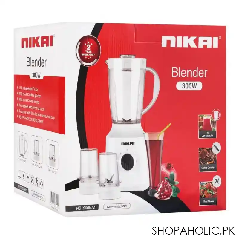 nikai blender, 300w, 1.5l, nb 1900na1 image2