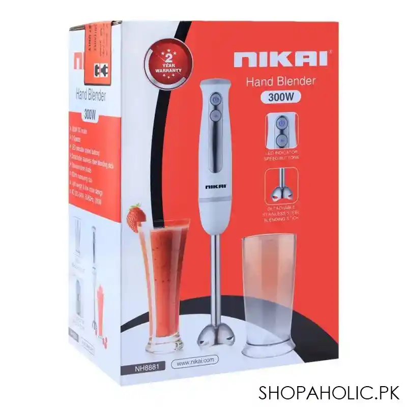 nikai hand blender, 300w, 2 speed, nh8881 image2