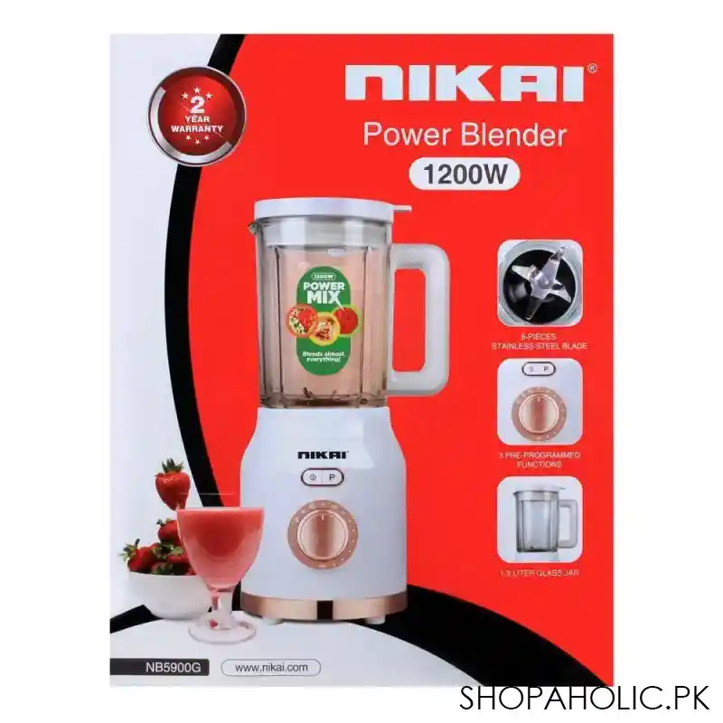 nikai power blender, 1.8 liters, 1200w, nb 5900g image4