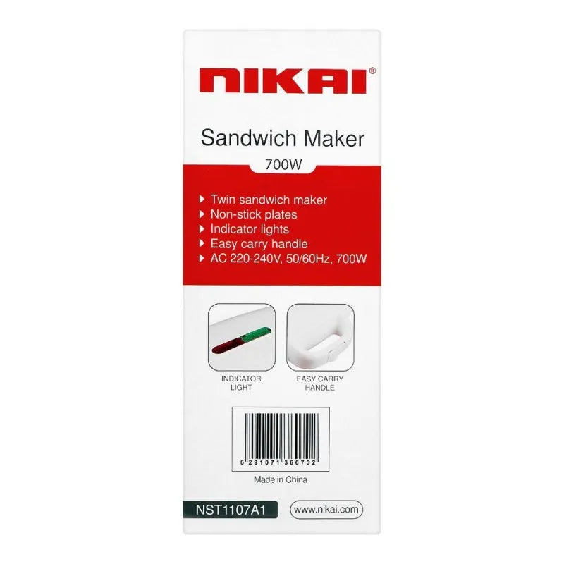 nikai sandwich maker, 700w, nst 1107a1 image2