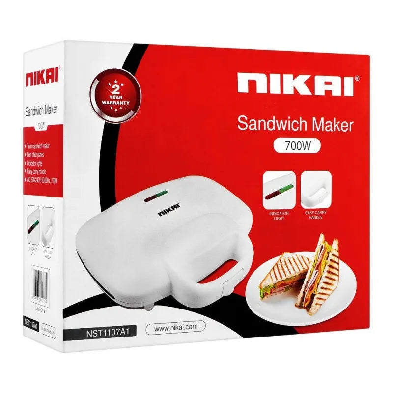 nikai sandwich maker, 700w, nst 1107a1 main image