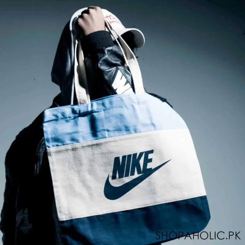 nike heavy canvas tri color tote bag main image