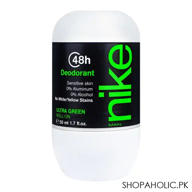 Nike Men Ultra Green 48H Deodorant Roll On, 50ml - Main Image