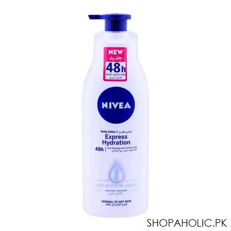 nivea 48h express hydration body lotion, normal to dry skin, 400ml main image