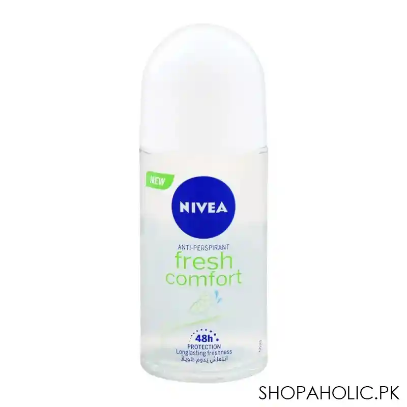 nivea 48h fresh comfort anti perspirant roll on deodorant, for women, 50ml main image