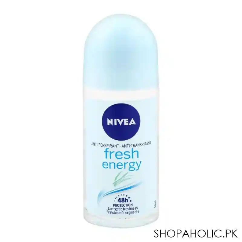 nivea 48h fresh energy anti perspirant roll on deodorant, for women, 50ml main image