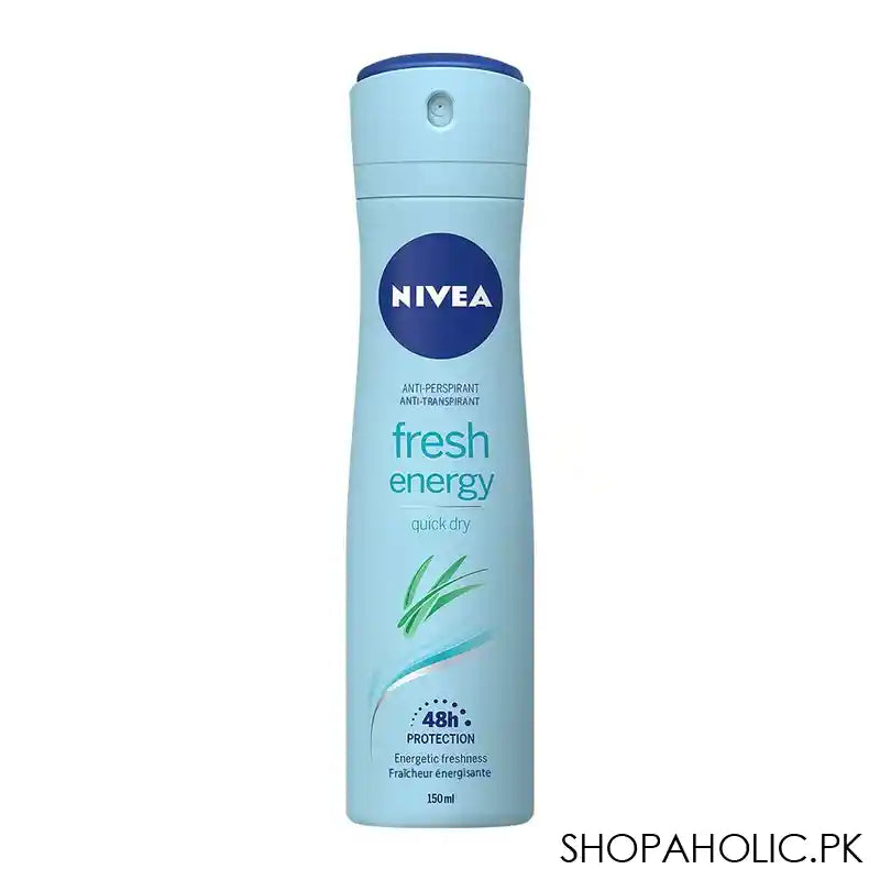 Nivea 48H Fresh Energy Quick Dry Anti-Perspirant Deodorant Body Spray, For Women, 150ml - Main Image