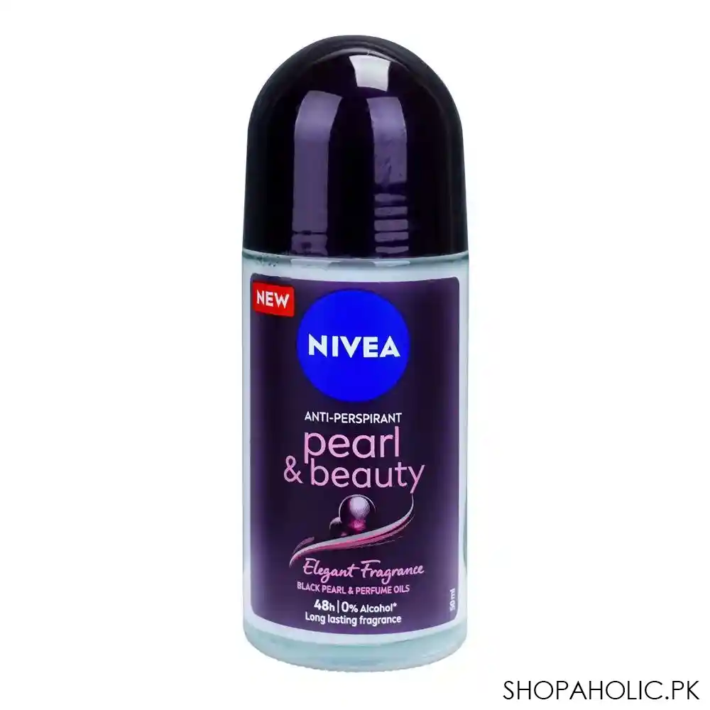 nivea 48h pearl & beauty soft & smooth anti perspirant roll on, 50ml main image