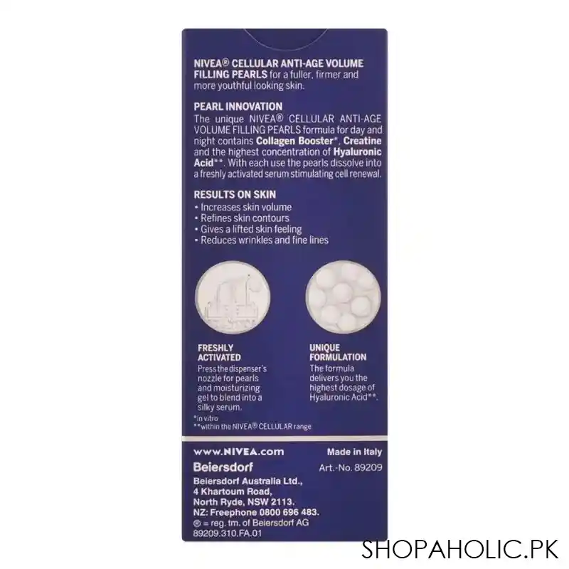 nivea cellular anti age volume filling pearls ceam, 30ml image3